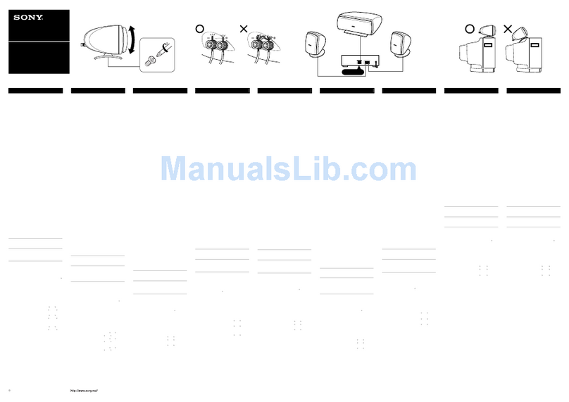 Sony SS-LAC305ED instruction & operation manual