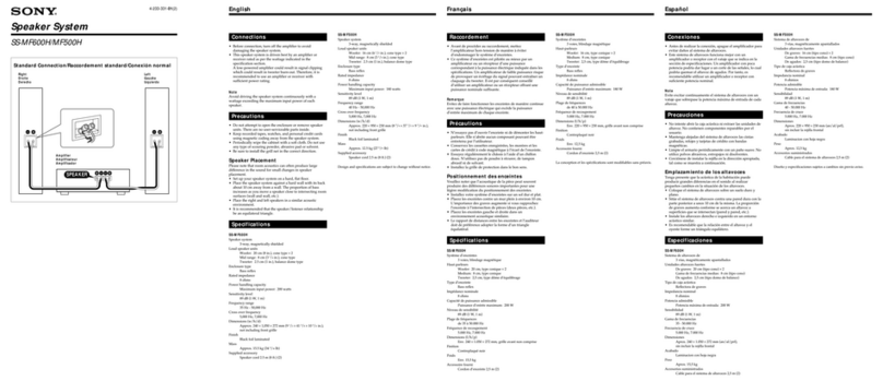 Sony SSM-F500H user manual