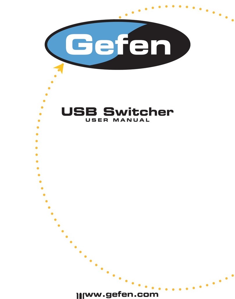 Gefen USB-2X1 User manual