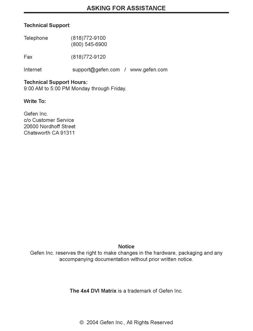 Gefen HDTV-444 user manual