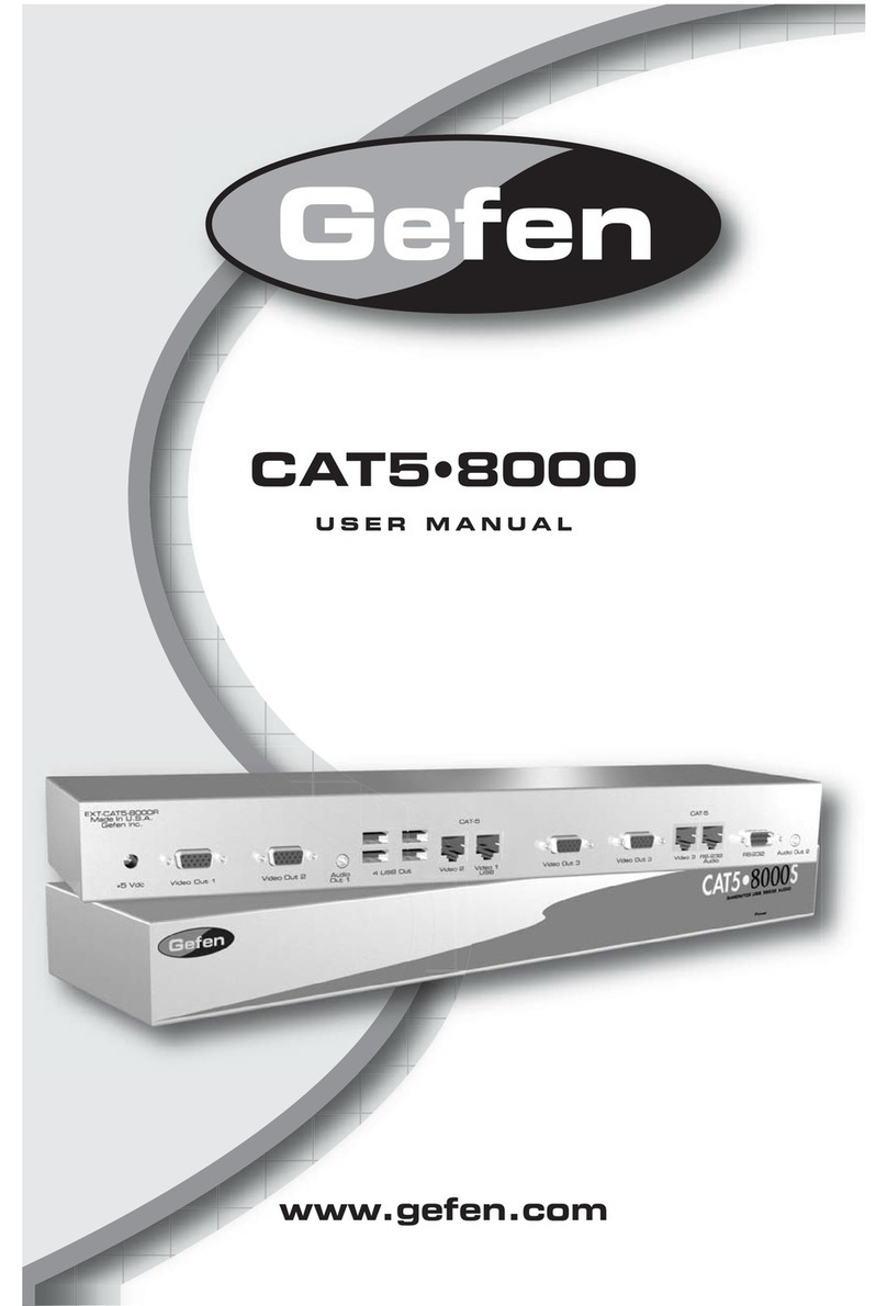 Gefen CAT5-8000 user manual