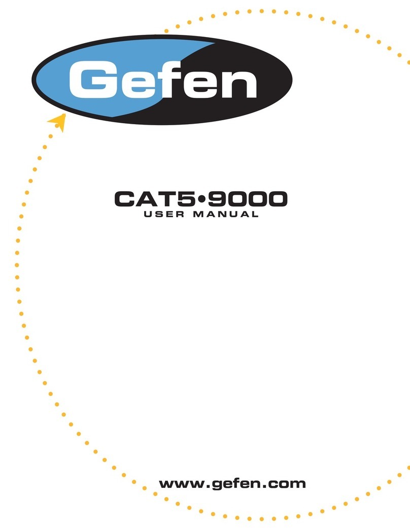 Gefen CAT5-9000 User manual Gefen CAT5-9000 User manual