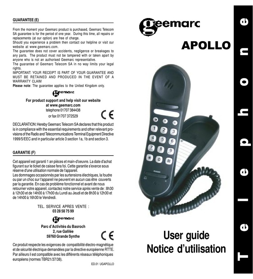 Geemarc Apollo User manual