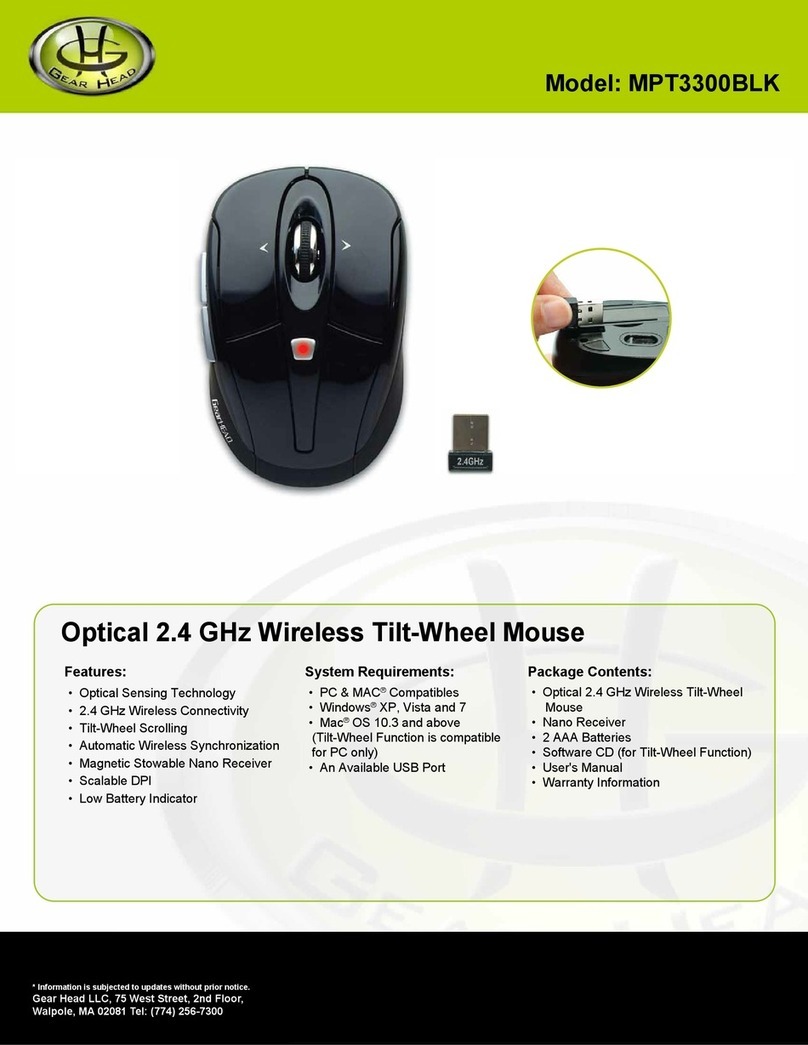 Gearhead MPT3300 User manual