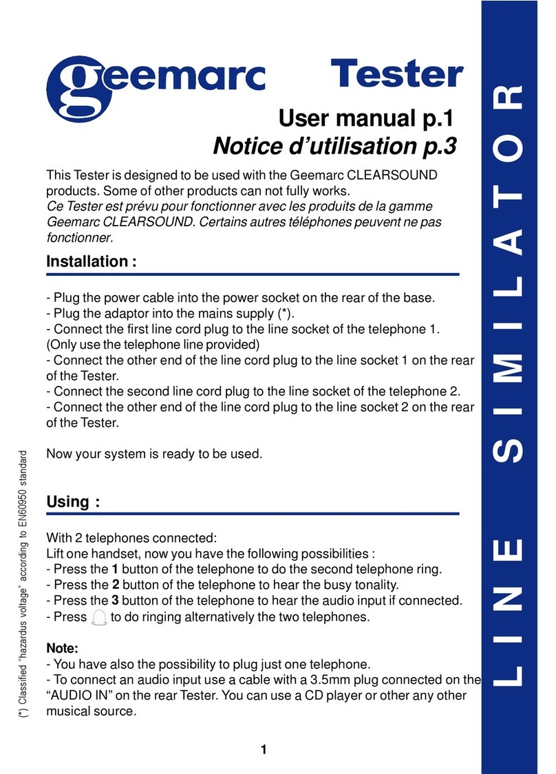 Geemarc Line Simulator user manual