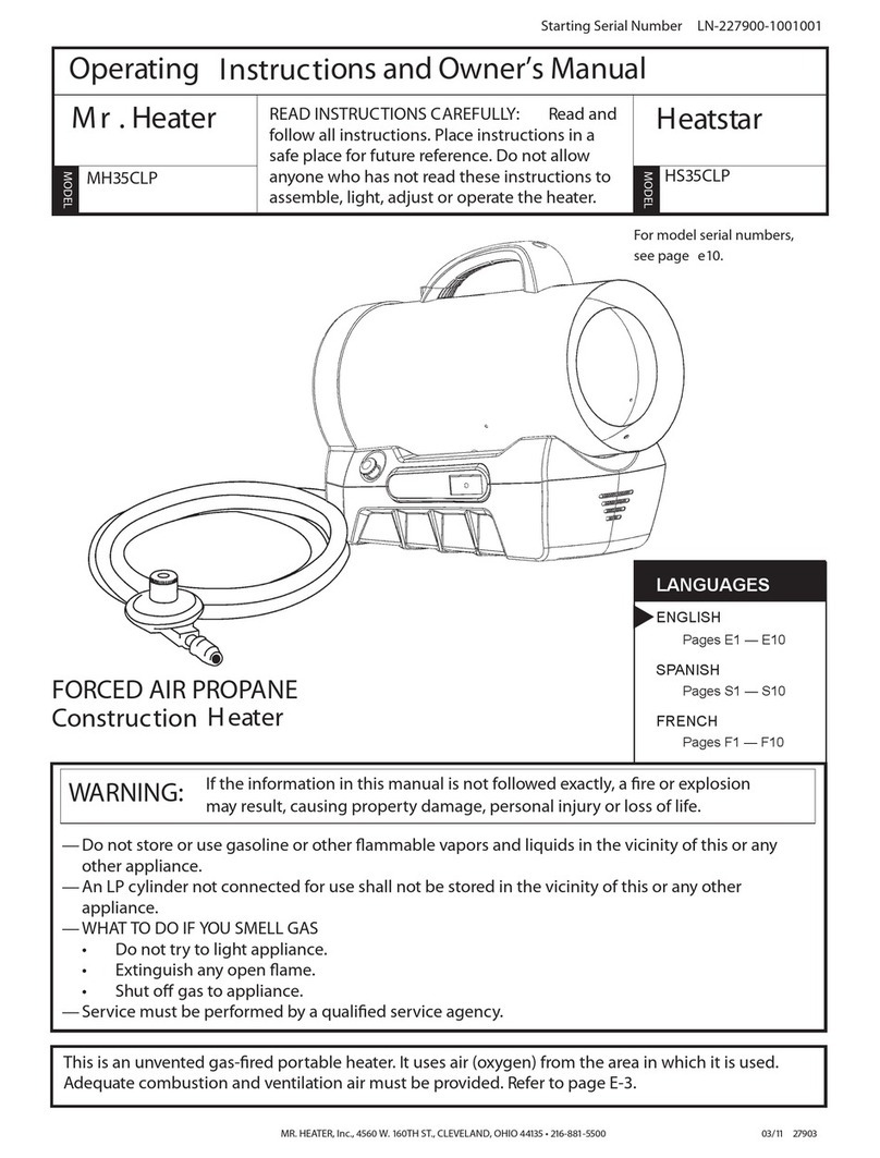 MrHeater HEATSTAR HS35CLP User manual