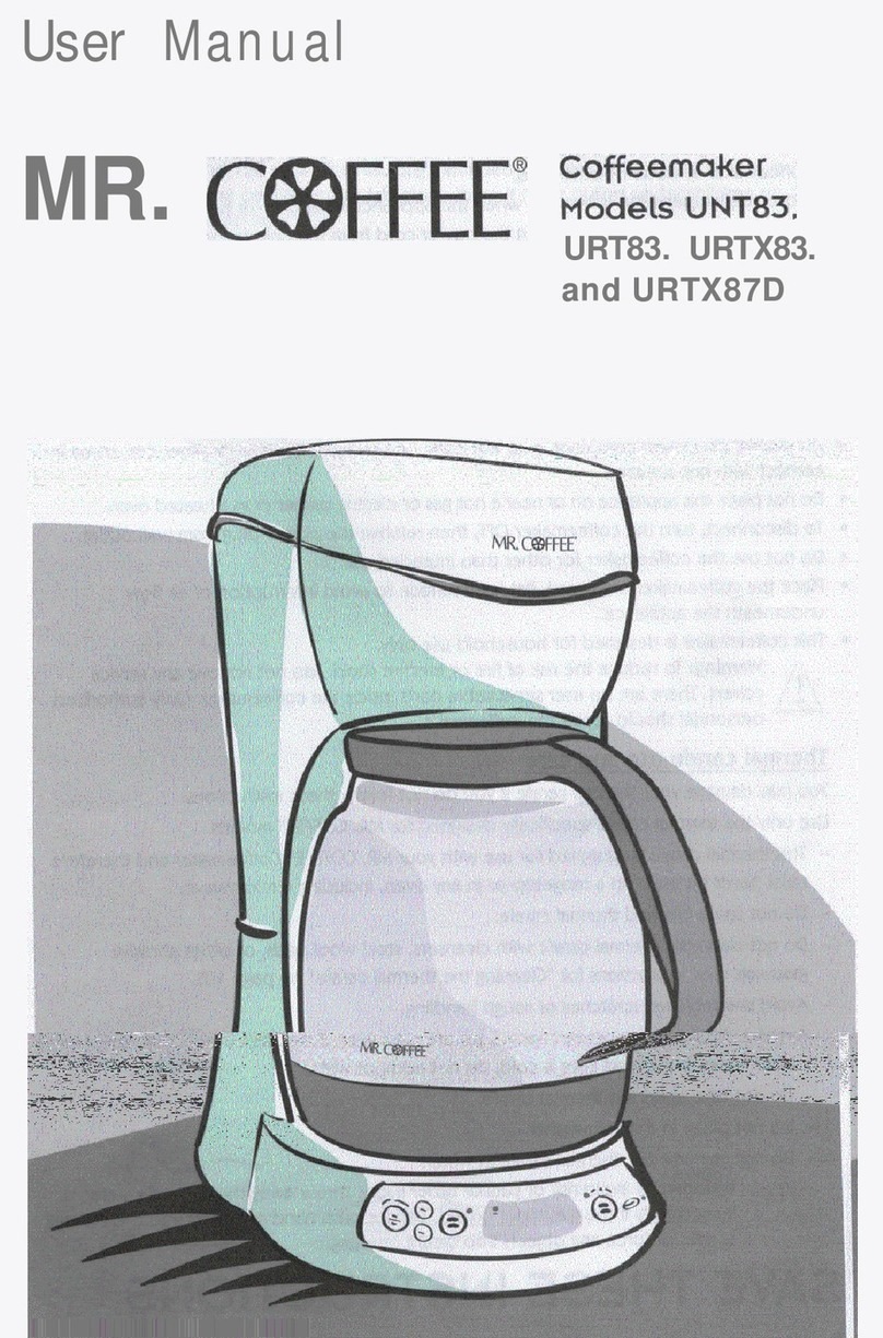 Mr. Coffee URT83 User manual