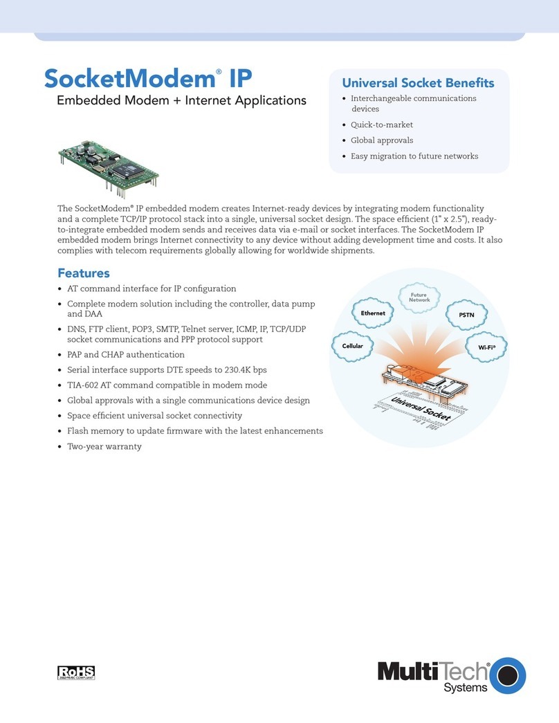 Multitech SocketModem IP FCCCFR47 User manual