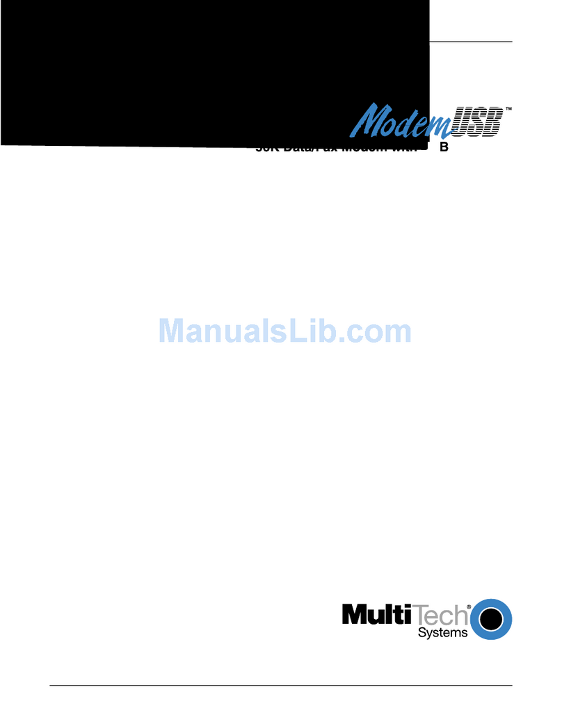 Multitech MultiModem ZBA USB MT5634ZBA-USB User manual