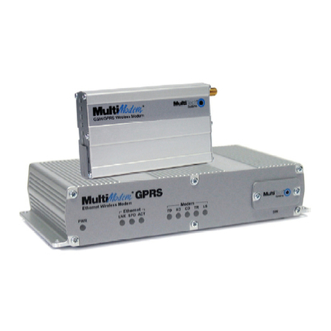 Multitech MultiModem GPRS with Ethernet Interface User manual
