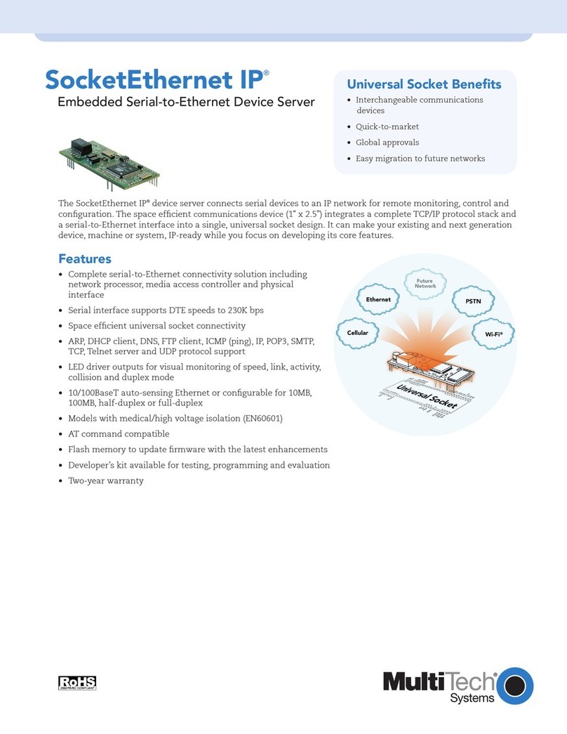 Multitech SocketEthernetIP EN60601 User manual