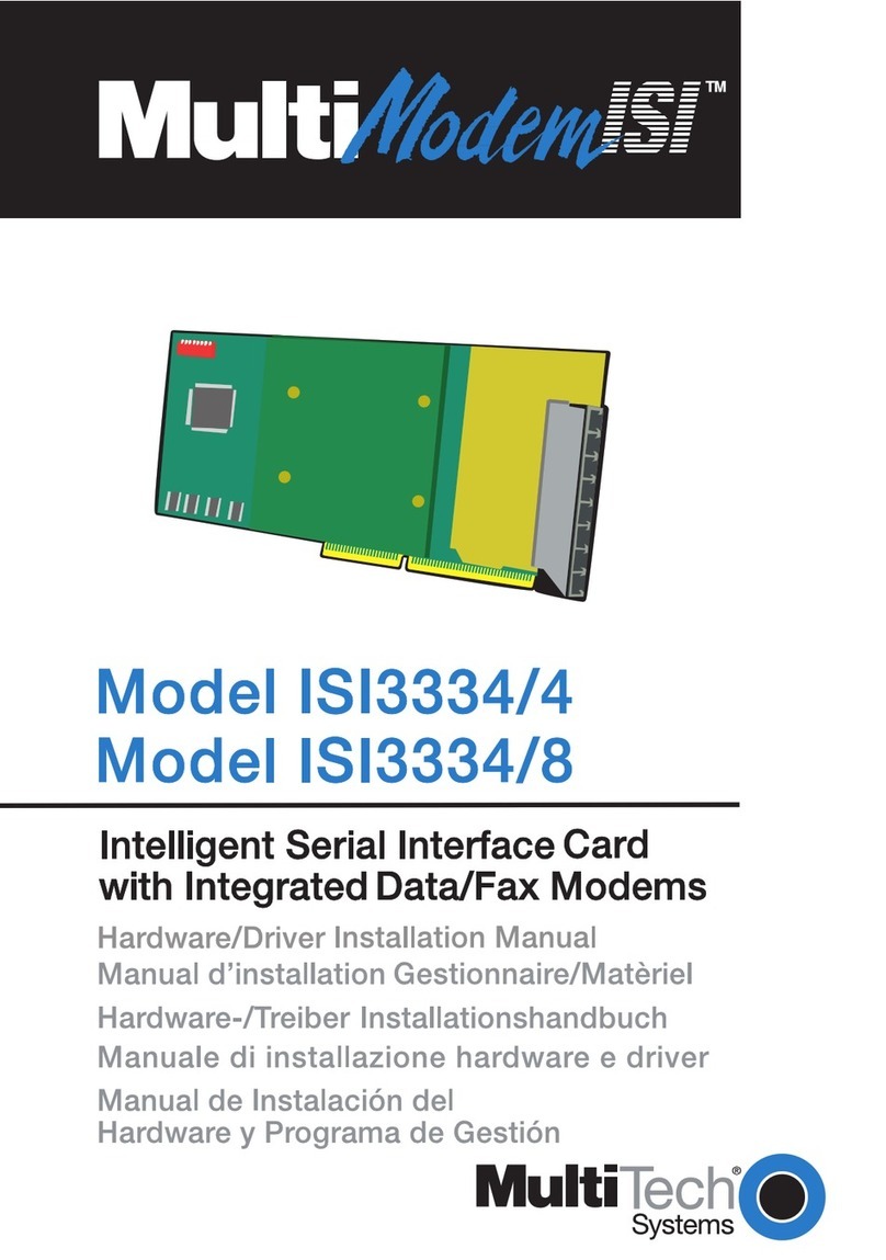 Multitech MultiModem ISI ISI3334/4 User manual