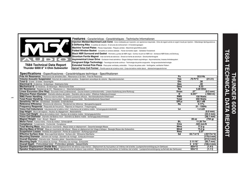 MTX T684 Instruction manual