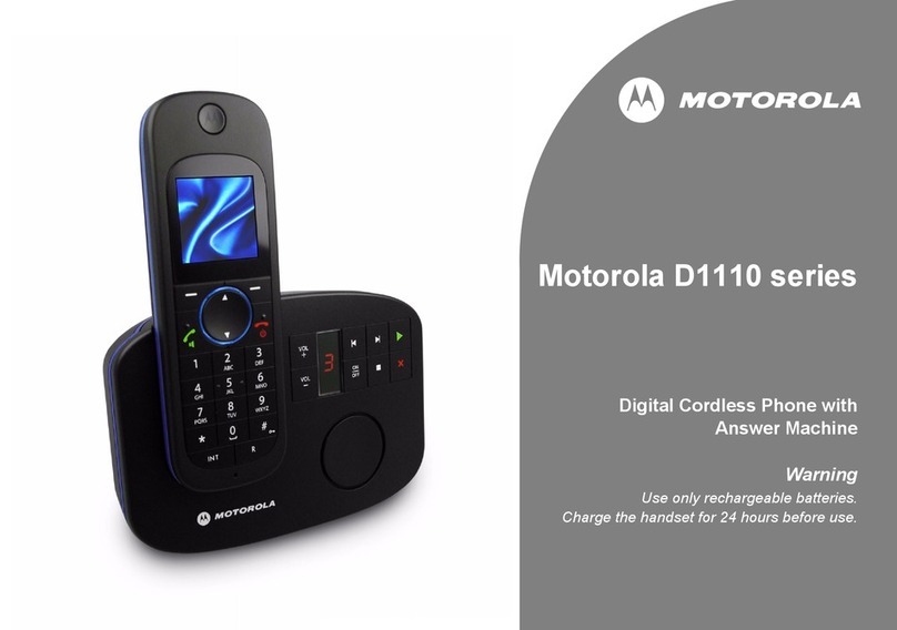 Motorola D1110 Series User manual