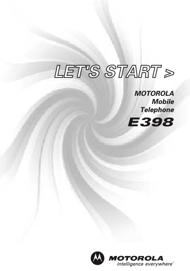 Motorola E398 series Installation instructions