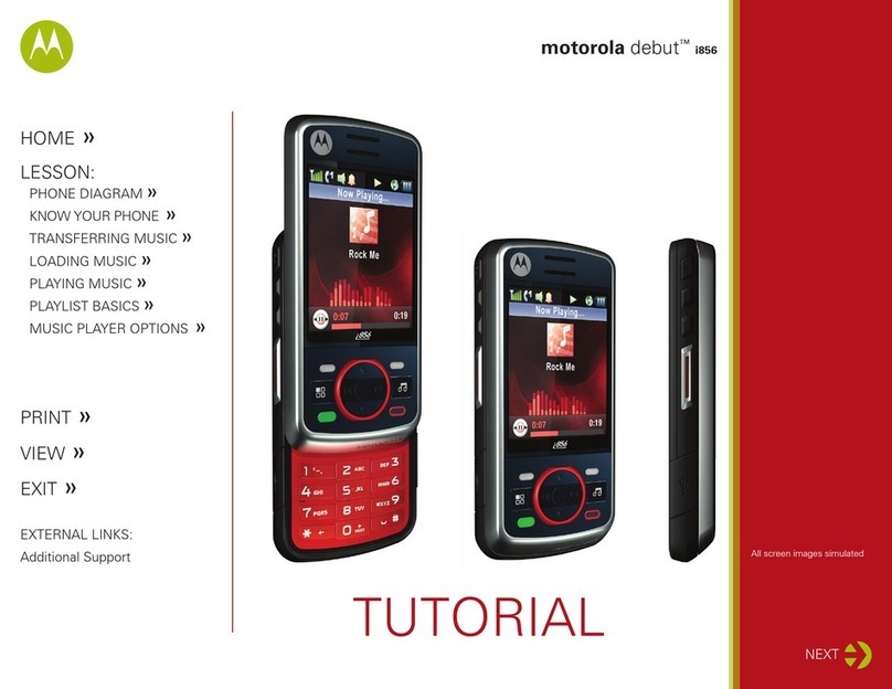 Motorola DEBUT i856 Operation instructions
