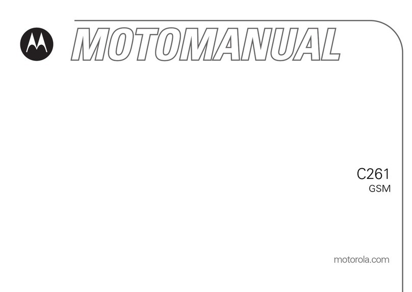 Motorola C261 TracFone User manual