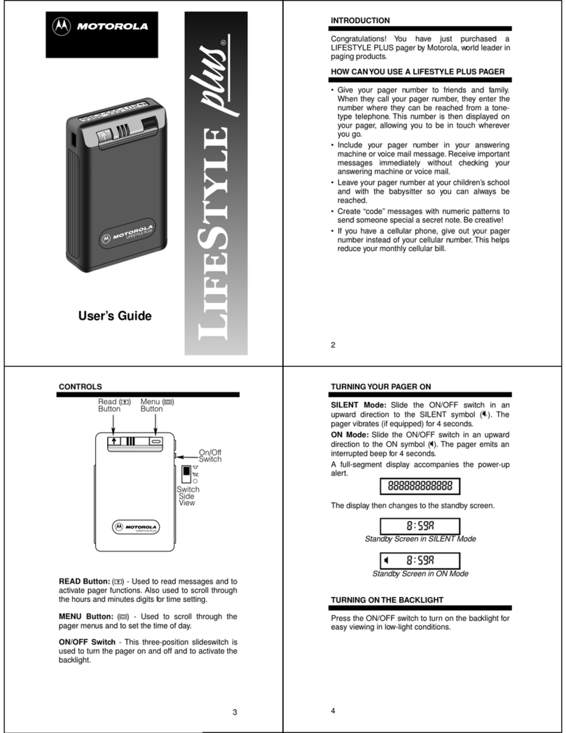 Motorola Lifesyle Plus User manual