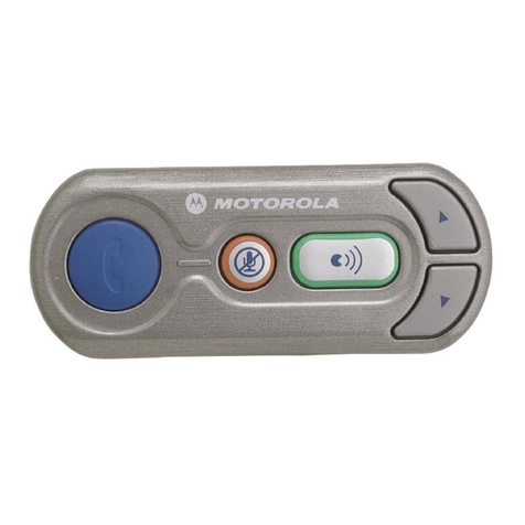 Motorola Bluetooth Wireless Hands Free User manual