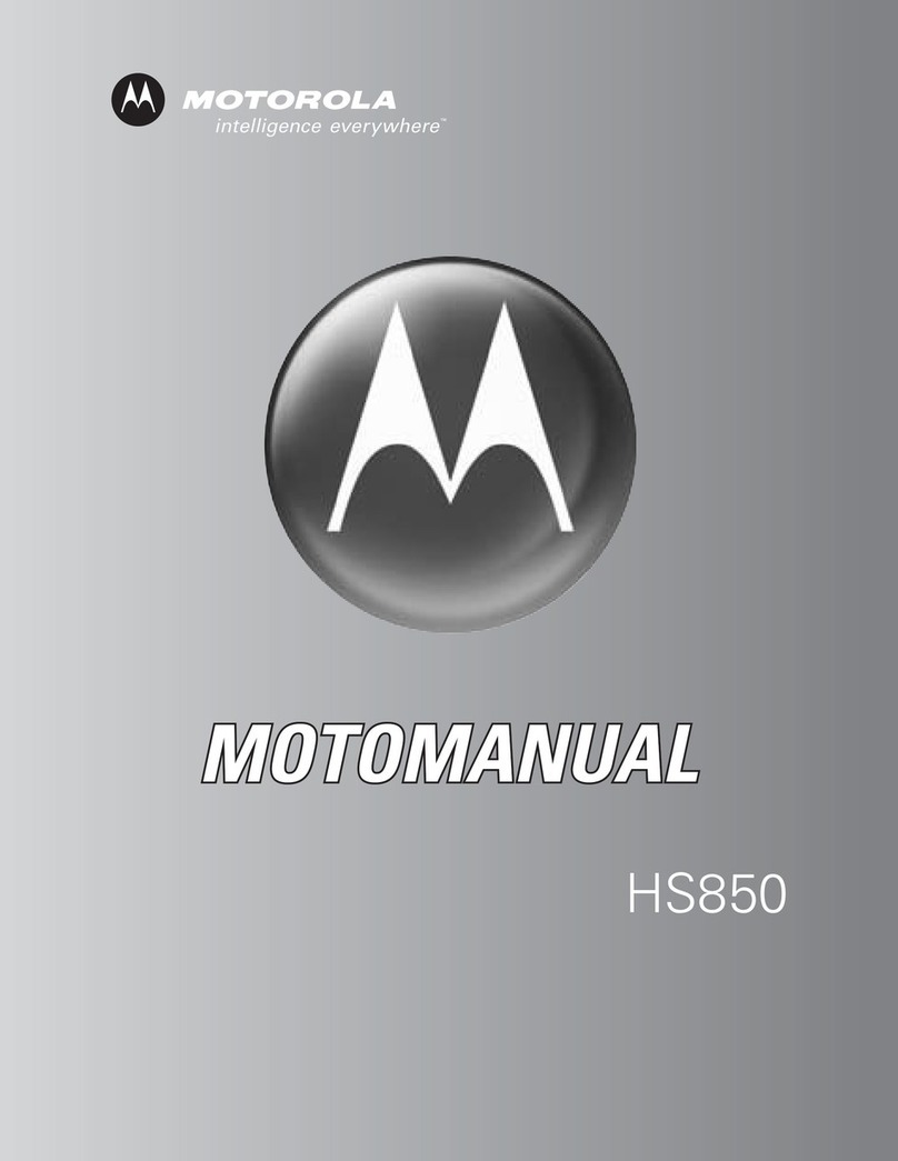 Motorola HS850 - Headset - Over-the-ear User manual