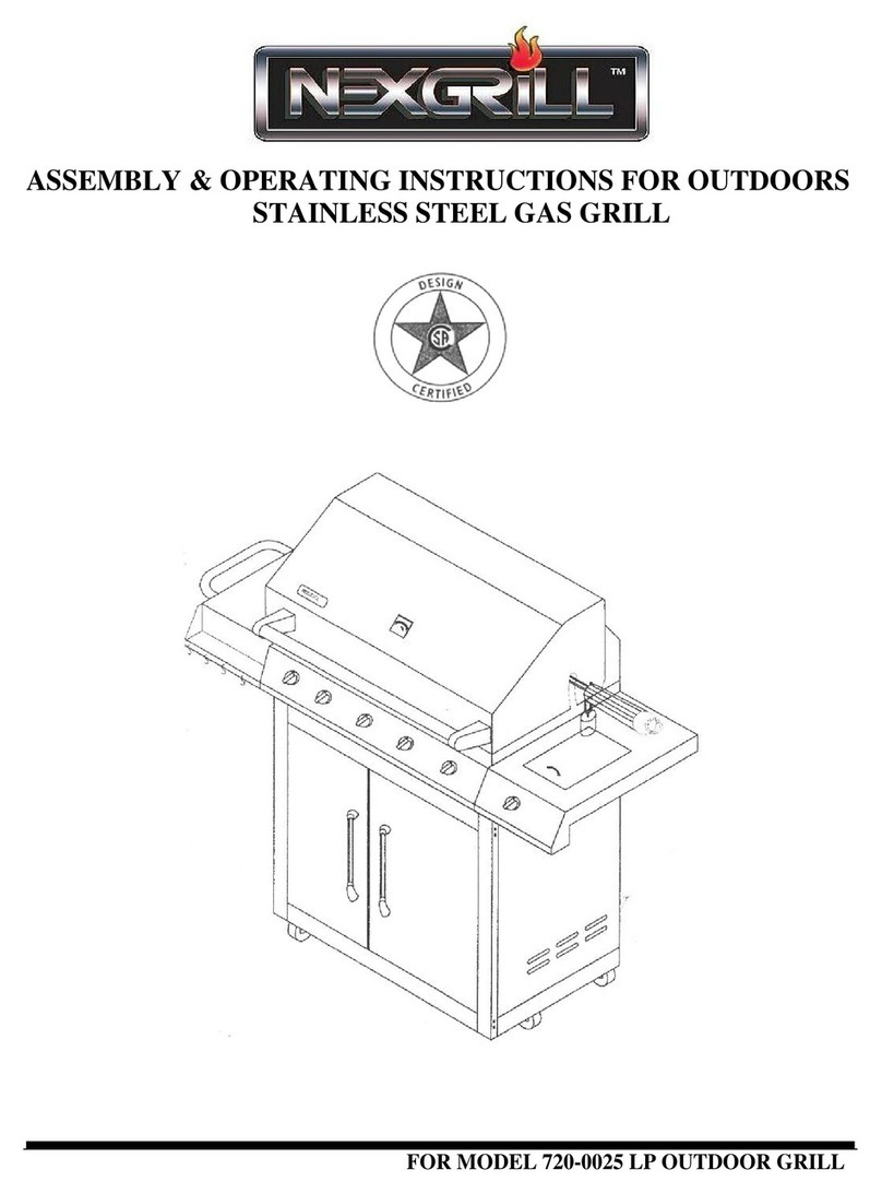Nexgrill 720-0025 LP Assembly & operating instructions