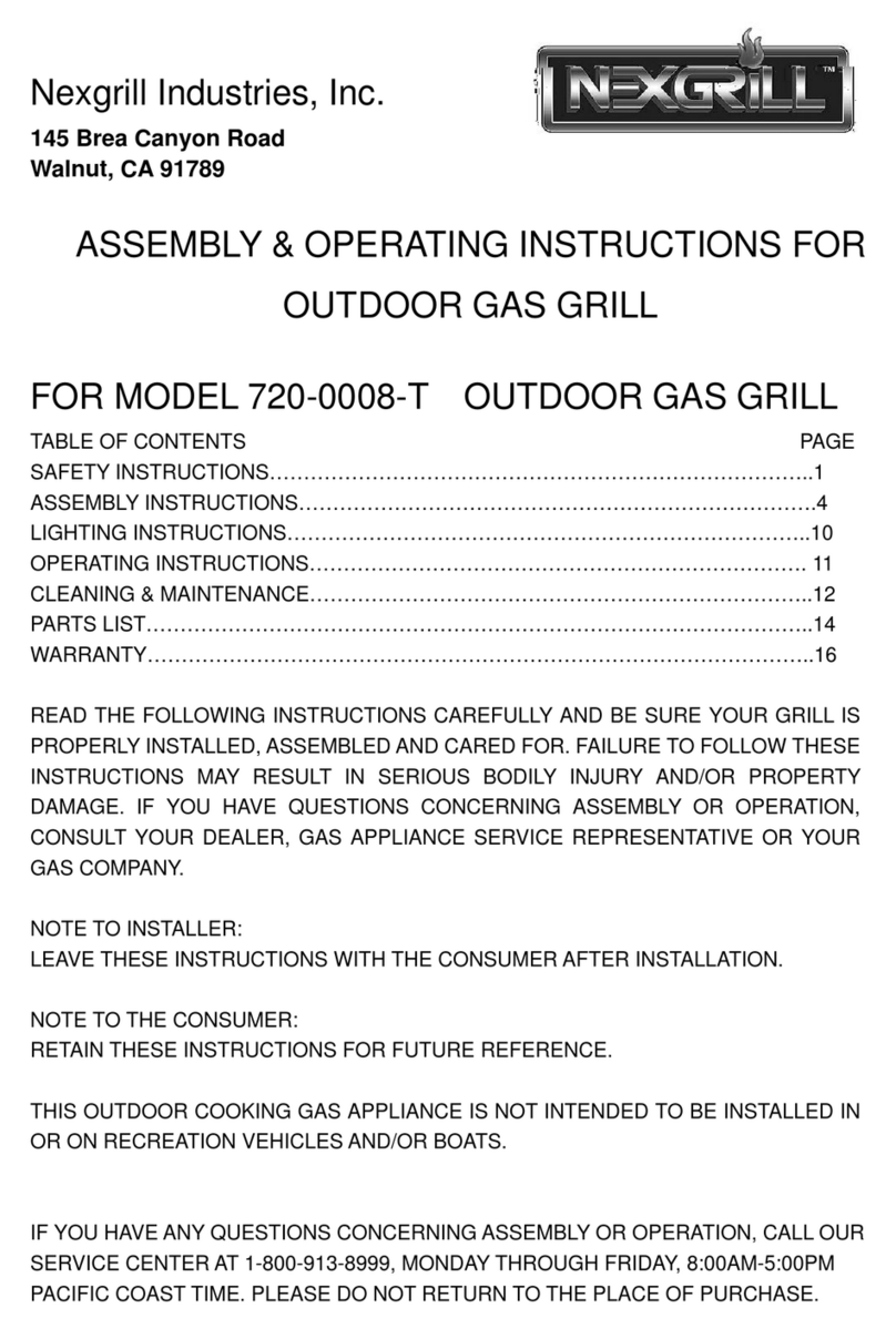 Nexgrill 720-0008-T User manual