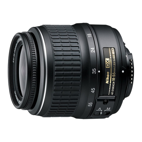 Nikon AF-S DX 18-55mm f/3.5-5.6GVR ED User manual
