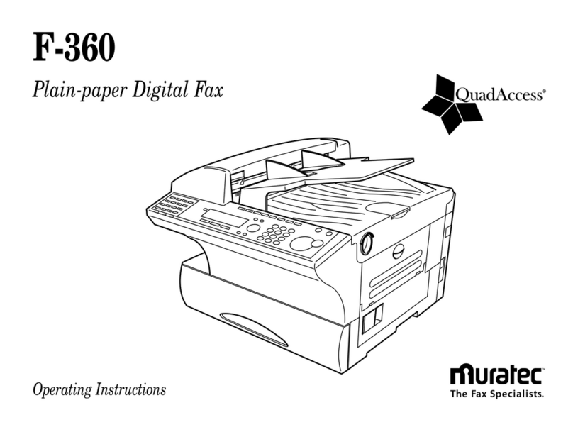 Muratec F-360 User manual