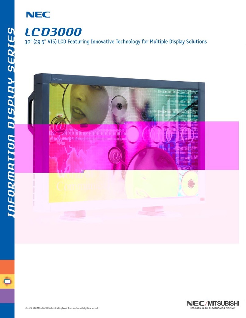 NEC AccuSync LCD3000 User manual