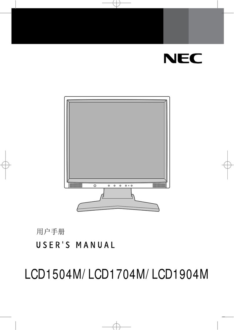 NEC LCD1504M User manual
