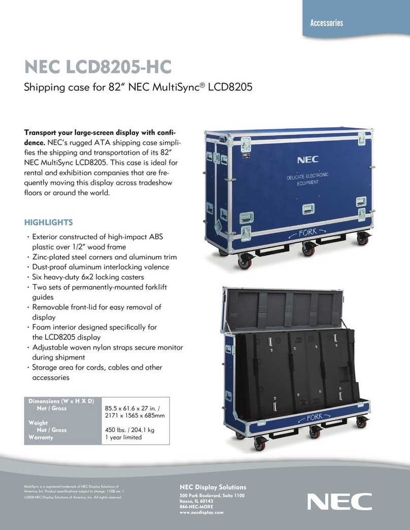 NEC LCD8205 - MultiSync - 82" LCD Flat Panel... brochure