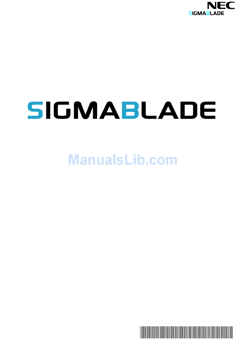 NEC SigmaBlade N8406-022 User manual