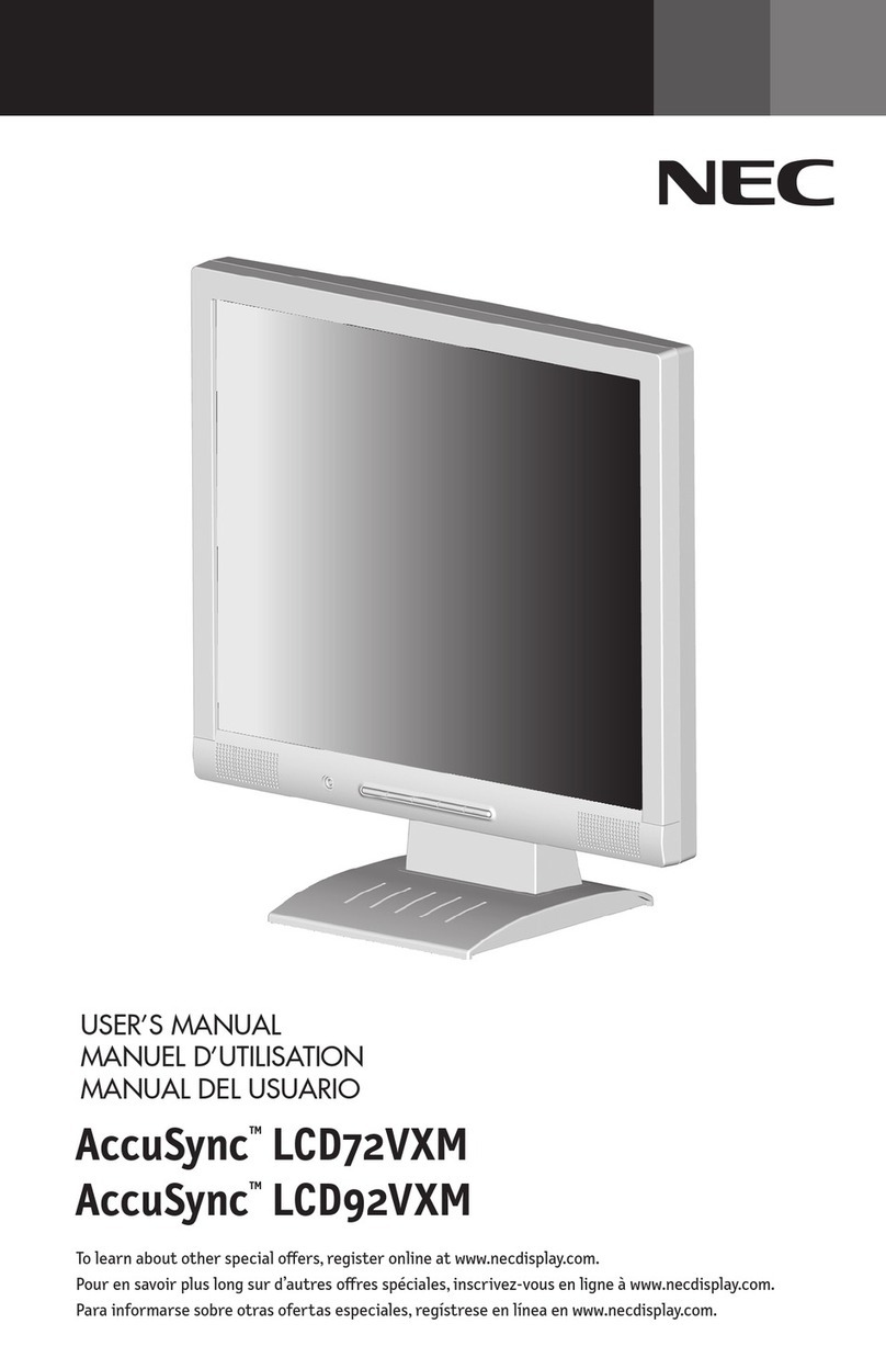 NEC AccuSync LCD72VXM User manual