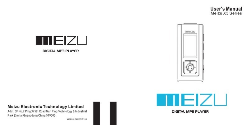 Meizu Electronic Technology X3 user manual