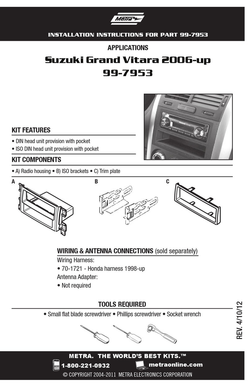 Metra Electronics 99-7953 installation instructions