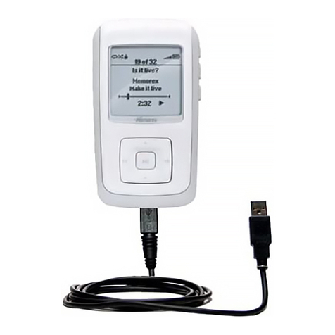 Memorex MMP8575 - 2 GB, Digital Player User manual