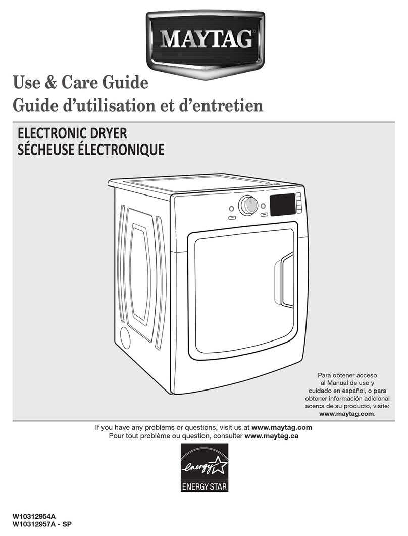 Maytag W10312954A User manual
