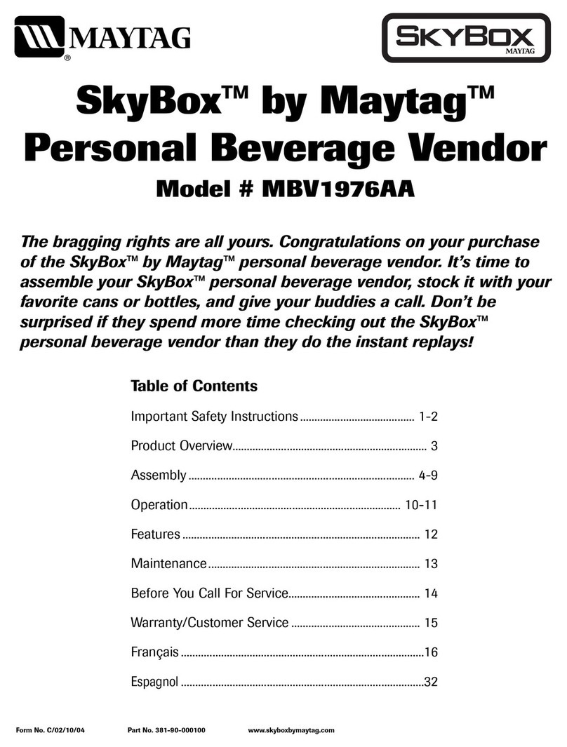 Maytag SkyBox MBV1976AA manual