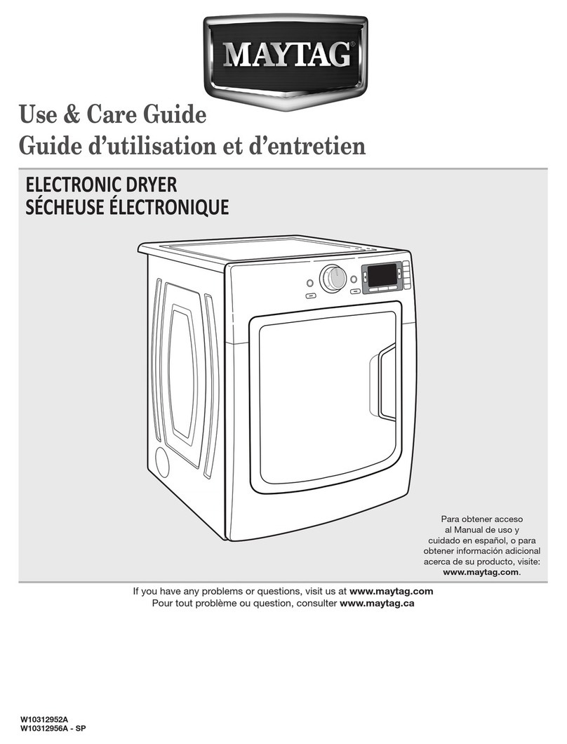 Maytag W10312952A User manual