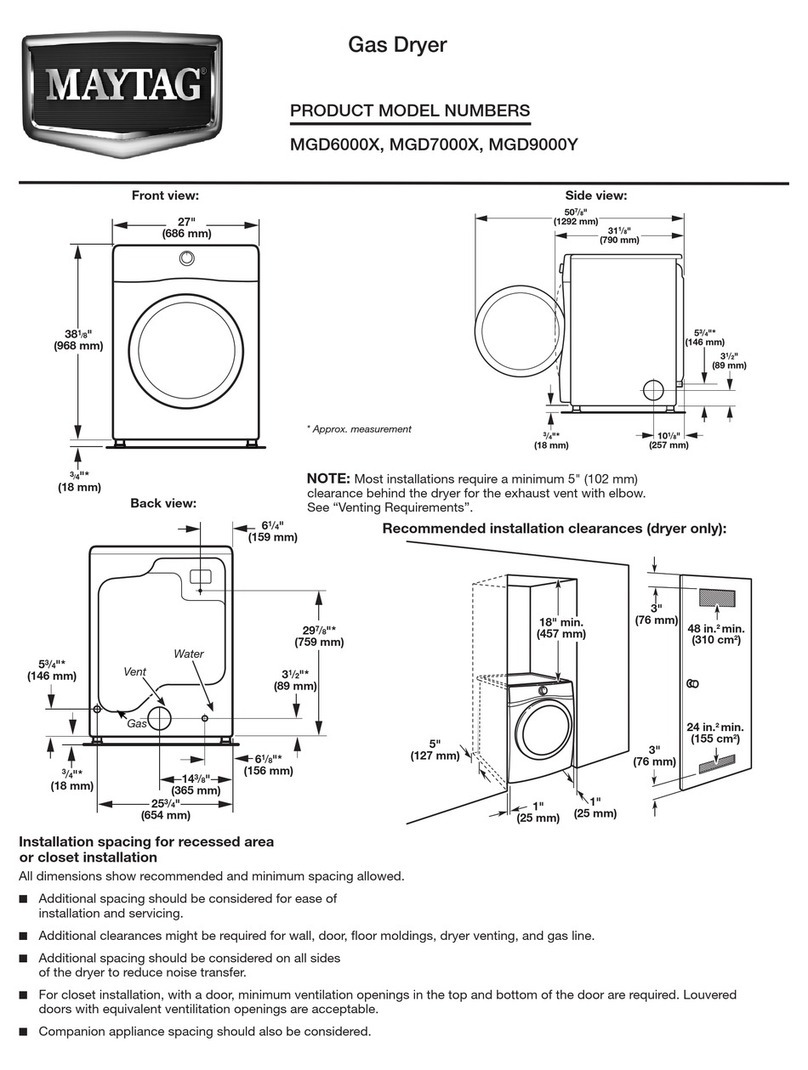 Maytag MGD6000X user manual Maytag MGD6000X user manual