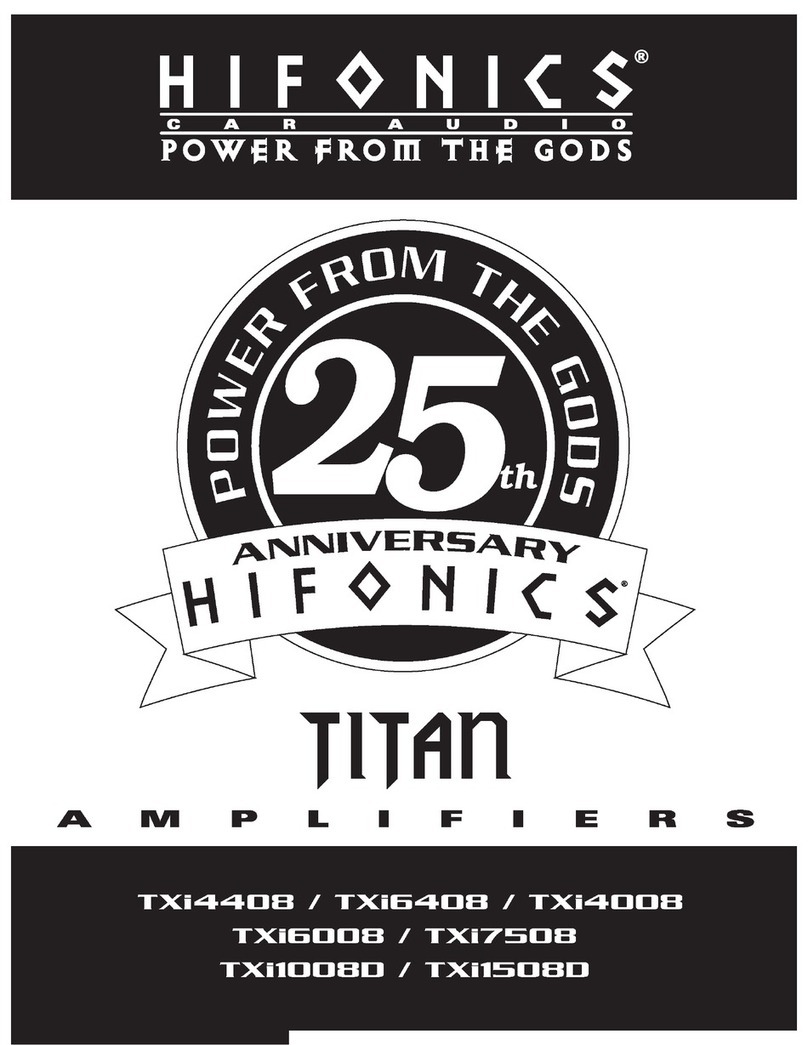Hifionics Hifonics TXi10080 user manual