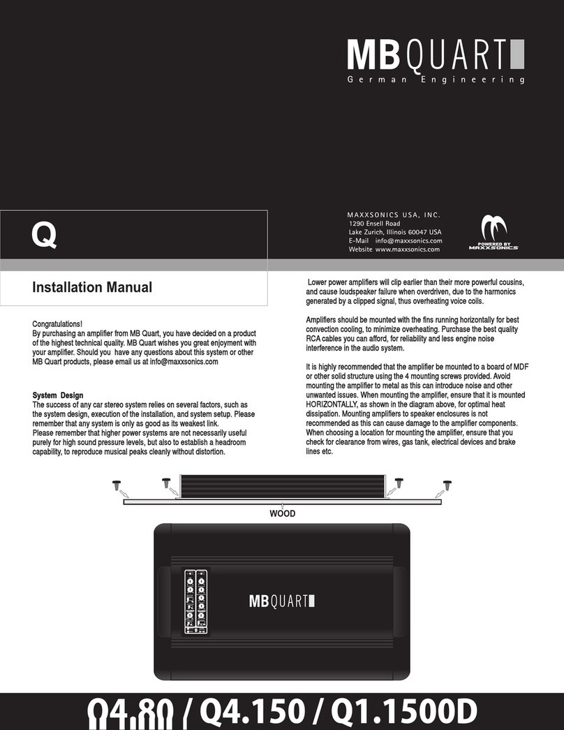 MB QUART Q4.150 User manual