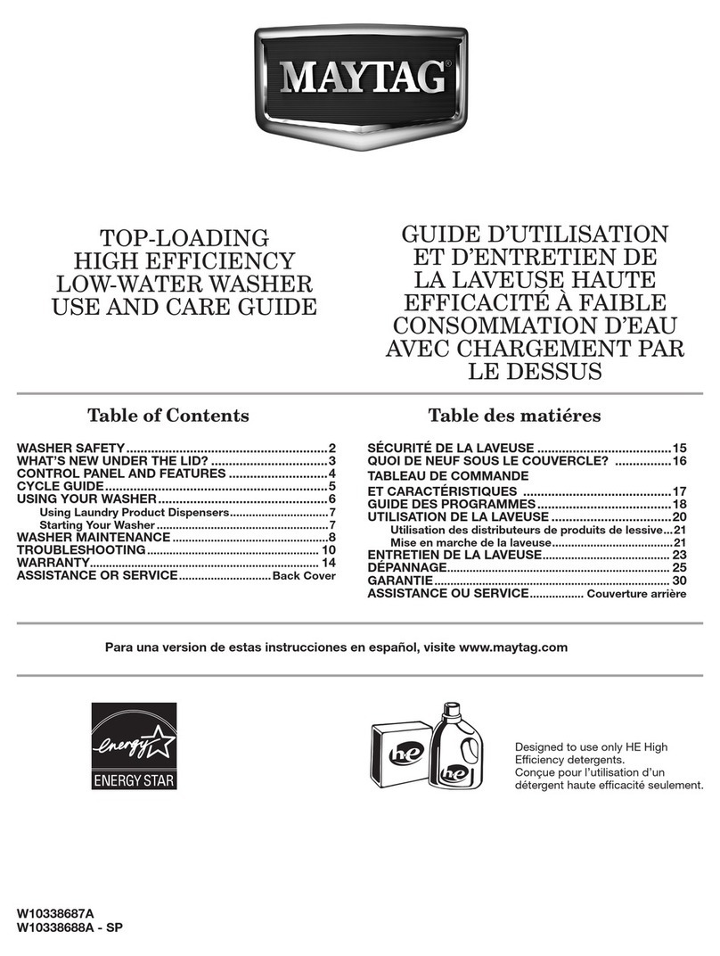 Maytag W10280467C Use and care guide