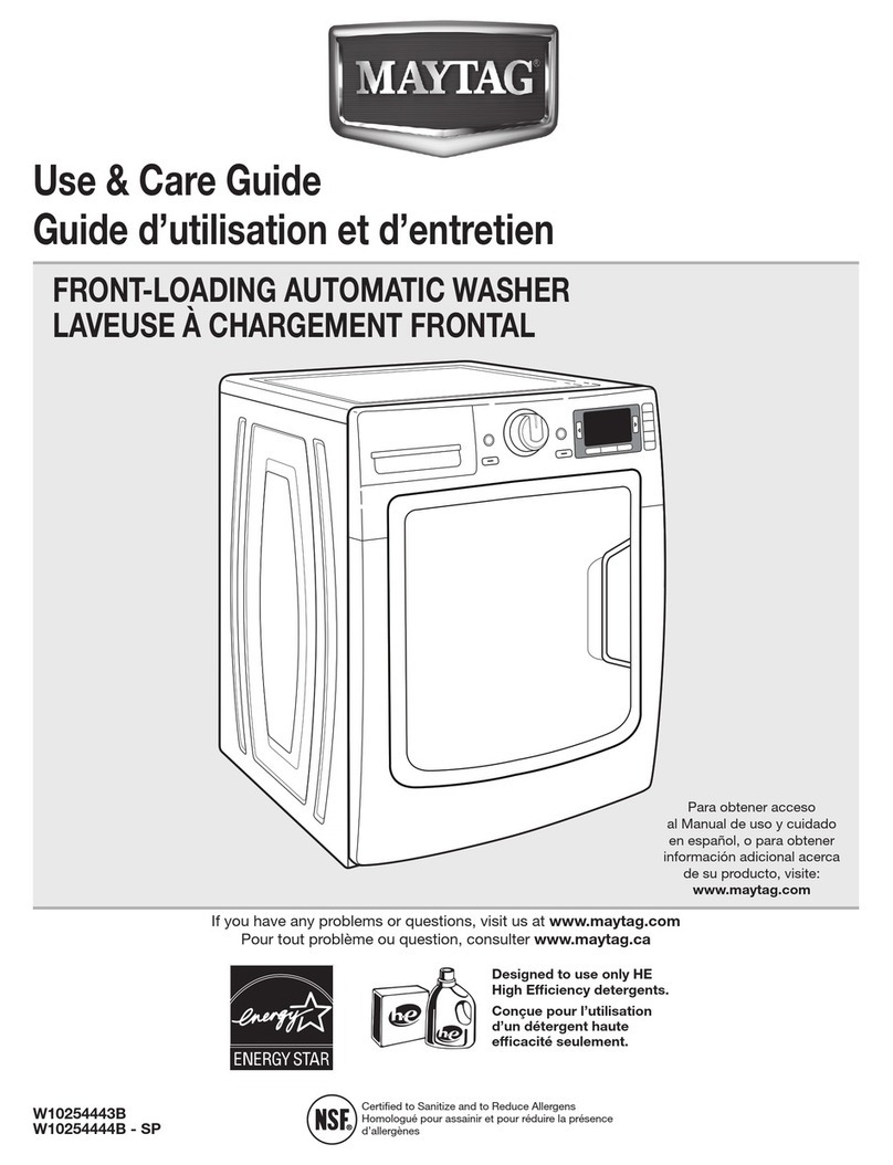 Maytag W10254443A Use and care guide