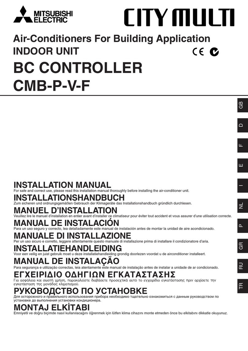 Mitsubishi CMB-P-V-F User manual