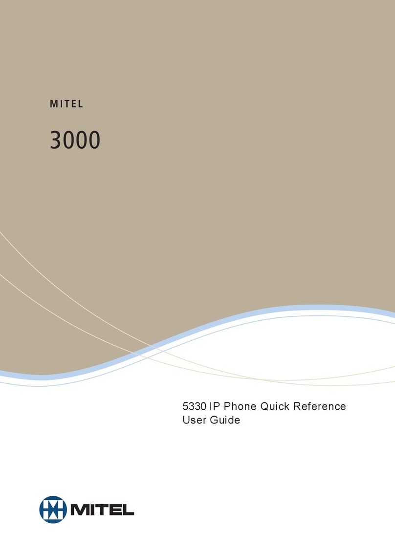 Mitel 3000 5330 User manual Mitel 3000 5330 User manual