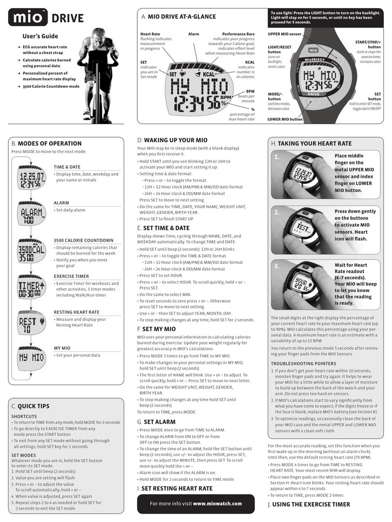 Mio drive User manual