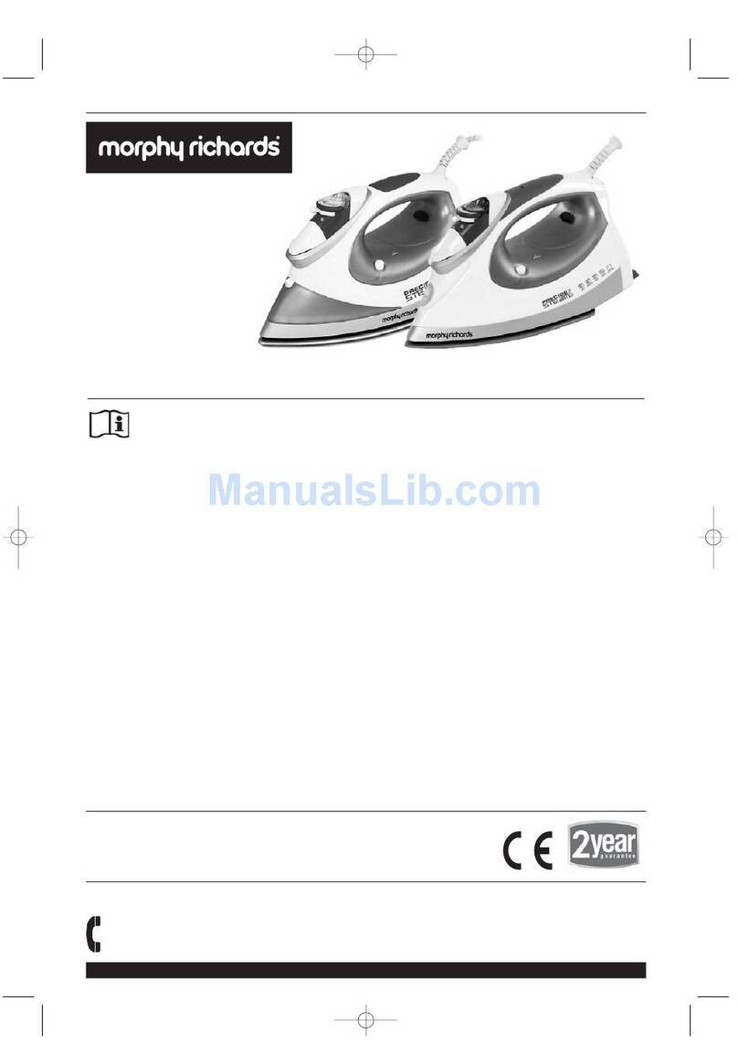Morphy Richards Precise Steam Iron User manual