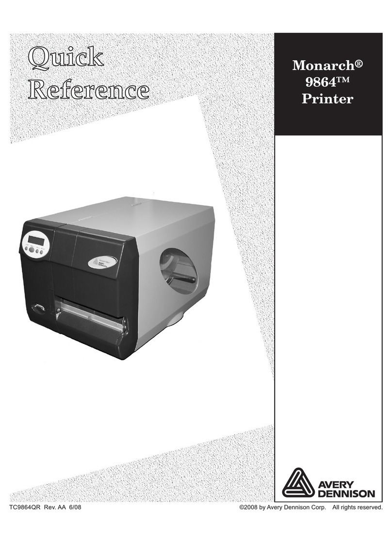 Avery Dennison Monarch 9864 User manual Avery Dennison Monarch 9864 User manual