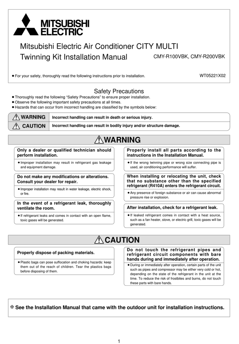 Mitsubishi Electric CMY-R100VBK User manual
